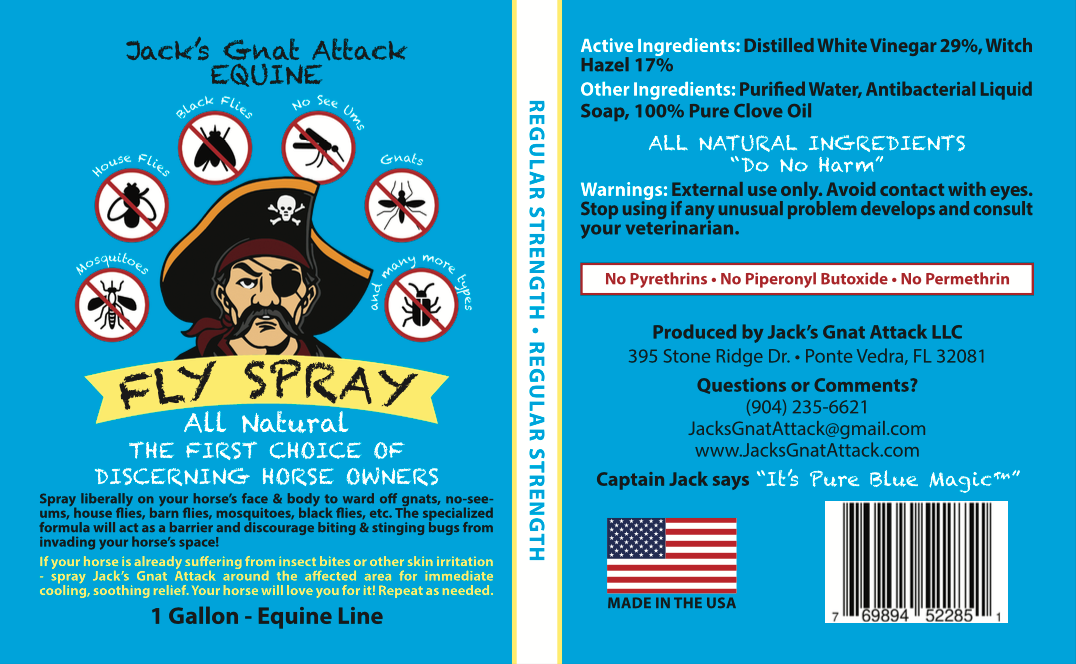 Regular Strength 1 Gallon - All Natural Fly Spray – JACKS GNAT ATTACK
